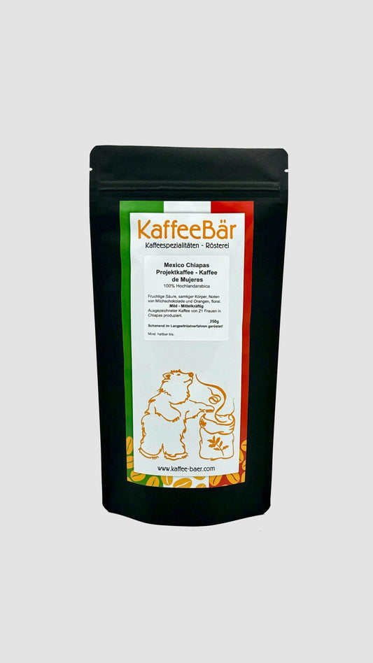 Kaffee Mexico Chiapas Washed Arabica Projektkaffee - Cafe de Mujeres - KaffeeBär