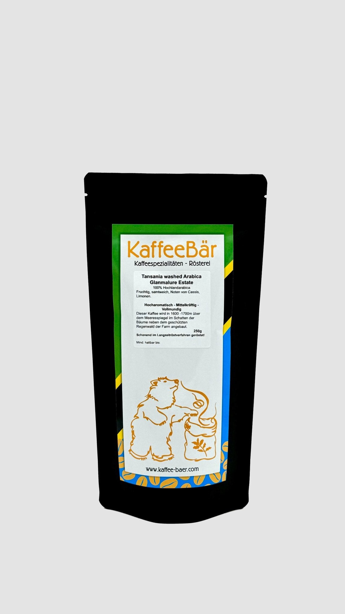 Kaffee Tansania washed Arabica Glanmalure Estate - KaffeeBär