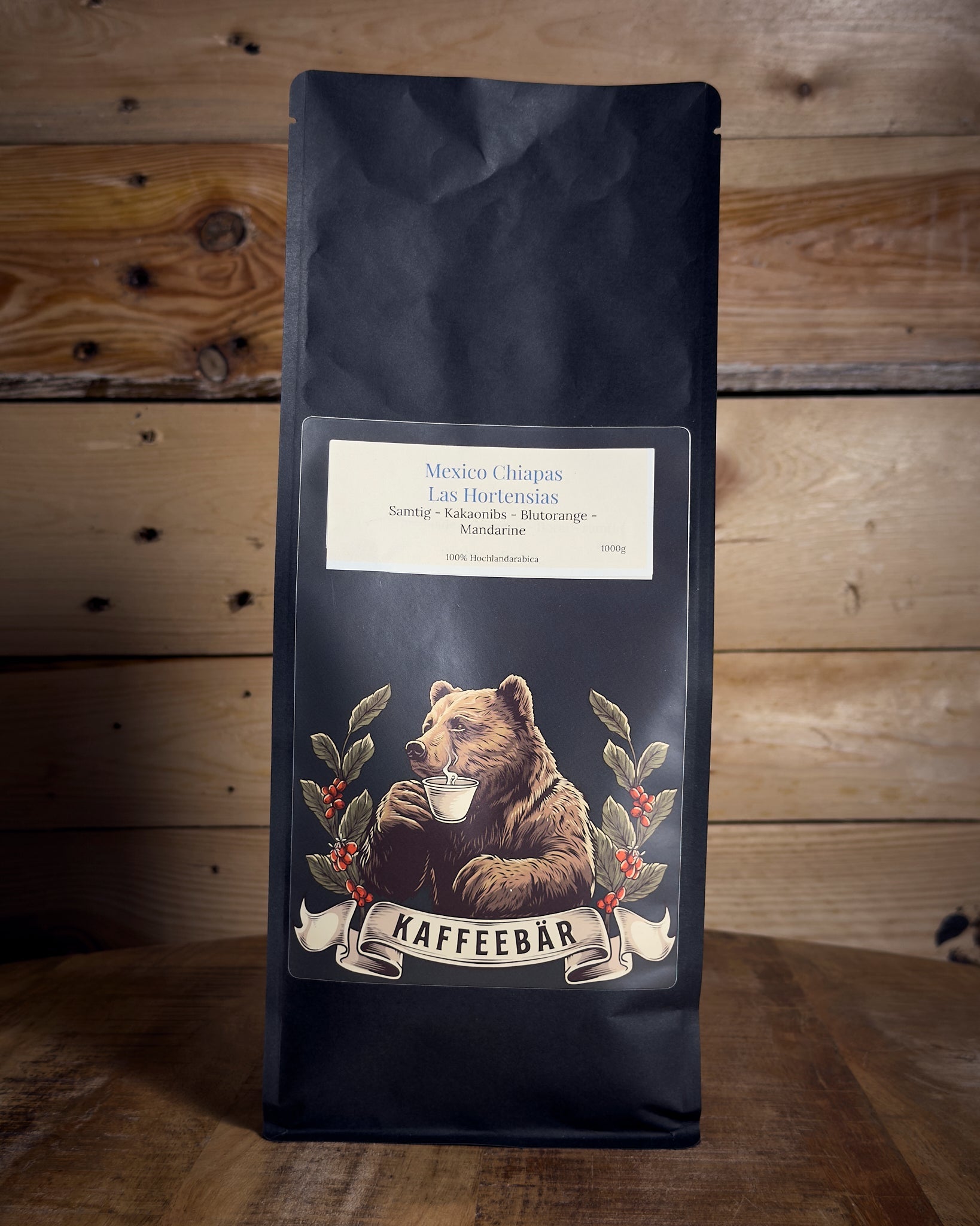 Handgerösteter Kaffee Mexico Chiapas in der 1000g Vorratspackung von KaffeeBär.